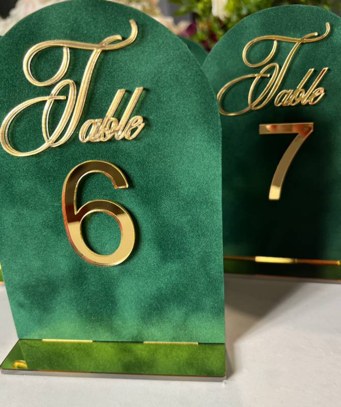 Velvet Table Number - Image 4